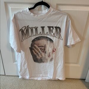 White Graphic T-Shirt with Mac Miller Design